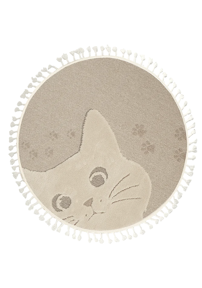 Dolce Vita Halı Kids 477 Cats Yuvarlak Halı